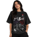Camiseta Itachi Sasuke T Shirt Naruto Streetwear Vintage