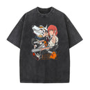 Camiseta Anime Chainsaw Man Vintage