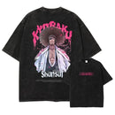 Camiseta Anime Bleach Aizen Sousuke Oversized Vintage