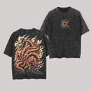 Camiseta Kurama T Shirt Naruto Streetwear Kyuubi Vintage