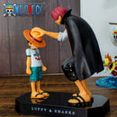 Boneco One Piece  Shanks e Luffy Action