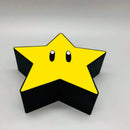 Luminária 3D Super Star USB Carregamento com Música