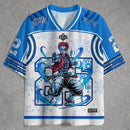 Camiseta Esportiva Oversize Unissex do Anime Demon Slayer Retro