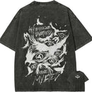 Camiseta Naruto Itachi Uchiha T Shirt Sharingan Crow Vintage Streetwear Oversized Retro