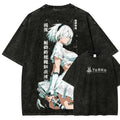 Camiseta Anime NieR Automata 2B Vintage Streetwear