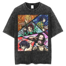 Camiseta Kimetsu No Yaiba Anime Vintage Oversized