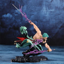 Boneco One Piece Roronoa Zoro Três Lâminas Estatueta