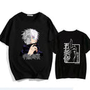 Camiseta Unissex de Algodão Puro Jujutsu Kaisen Satoru Gojo