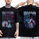 Camiseta Anime Solo Leveling Statue of God Shirt Sung Jinwoo