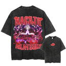 Camiseta Harajuku Streetwear Washed T-Shirt Anime Naruto