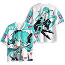 Camiseta Hatsune Miku 01 Baseball Unisex Casual