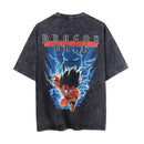Camiseta Kid Goku T Shirt Men Oversized Vintage Streetwear Retro