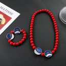 Colar e Pulseira Anime One Piece Ace Personalizada