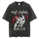 Camiseta Anime Baki Haman Tshirts Vintage