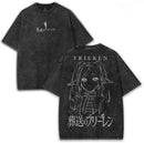Camiseta Unissex Anime Frieren Vintage Algodão Puro