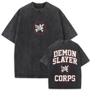 Camiseta Anime Demon Slayer Akaza Retro Streetwear