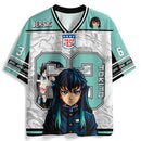 Camiseta Esportiva Oversize Unissex do Anime Demon Slayer Retro