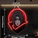 Placa de Luz Neon Naruto Itachi Uchiha, Alimentada por USB, LED Regulável, Decoração de Parede para Quarto, Decoração de Sala de Jogos, Presente para Fãs de Anime