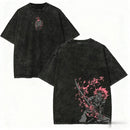 Camiseta Vintage Demon Slayer Anime T Shirt Streetwear Oversized