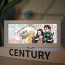 Decoração LED 3D Demon Slayer Anime