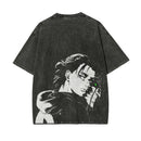 Camiseta Eren Yeager T Shirt Attack on Titan Anime Streetwear