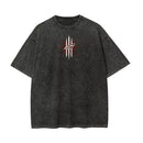 Camiseta Demon Slayer Akaza Vintage Streetwear Oversized