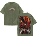 Camiseta Asta Black Clover T Shirt Vintage Oversized Streetwear