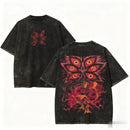 Camiseta Vintage Demon Slayer Anime T Shirt Streetwear Oversized