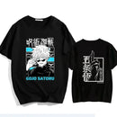 Camiseta Unissex de Algodão Puro Jujutsu Kaisen Satoru Gojo