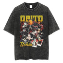 Camiseta Naruto Uchiha Obito Vintage Streetwear, Unisex