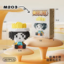 Bonecos Anime One Luffy Blocos de Montar 3D