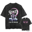 Camiseta Vintage Demon Slayer Anime T Shirt Streetwear Oversized