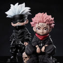 Bonecos Jujutsu Kaisen Satoru Gojo e Sukuna PVC