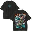 Camiseta Rock Lee Hidden Lotus T-shirt Naruto Vintage  Oversized Retro