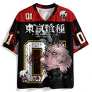 Camisetas de Futebol Anime Tokyo Ghoul Impressos em 3D