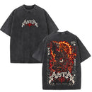 Camiseta Asta Black Clover T Shirt Vintage Oversized Streetwear