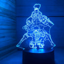 Luminária LED Noturna Anime Naruto Uzumaki