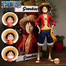 Boneco One Piece Luffy Três Forma de Rostos
