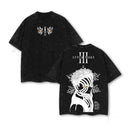 Camiseta Vintage Demon Slayer Anime T Shirt Streetwear Oversized