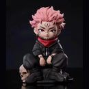 Bonecos Jujutsu Kaisen Satoru Gojo e Sukuna PVC