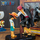 Boneco One Piece  Shanks e Luffy Action