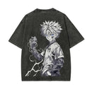 Camiseta Hunter×Hunter Anime Killua Vintage  Oversized