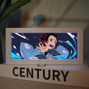 Decoração LED 3D Demon Slayer Anime