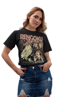 Camiseta Kyojuro Rengoku T-Shirt Slayer Demon Vintage