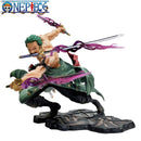 Boneco One Piece Roronoa Zoro Três Lâminas Estatueta