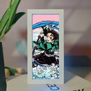 Decoração LED 3D Demon Slayer Anime
