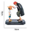 Boneco One Piece  Shanks e Luffy Action