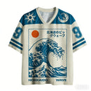Camiseta Esportiva Unissex Estampada em 3D Oversized Manga Curta Retrô