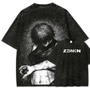 Camiseta Toji Fushiguro Maki Zenin T-shirt Jujutsu Kaisen Vintage Oversized Retro