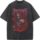 Camiseta Anime Demon Slayer Akaza Retro Streetwear
